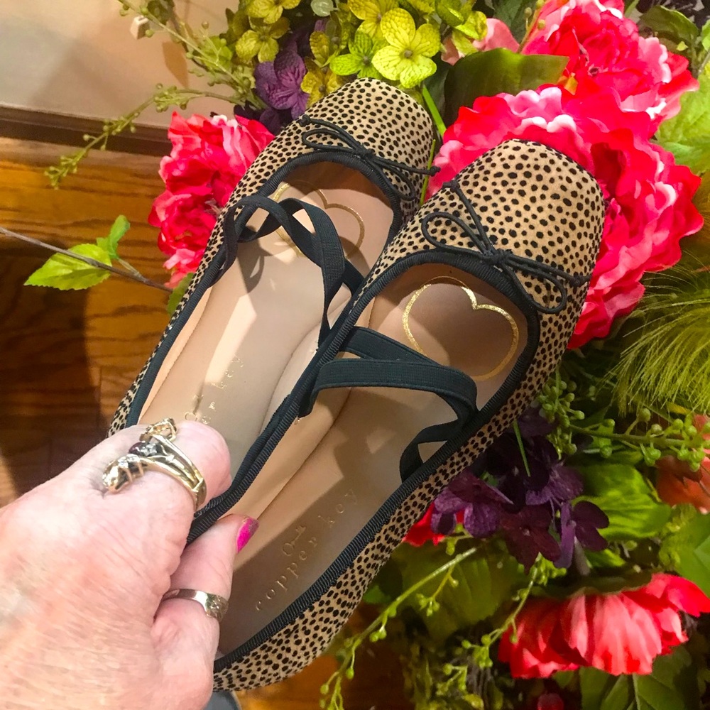 Copper Key NEW Girls ballerina flats Size 3  tan